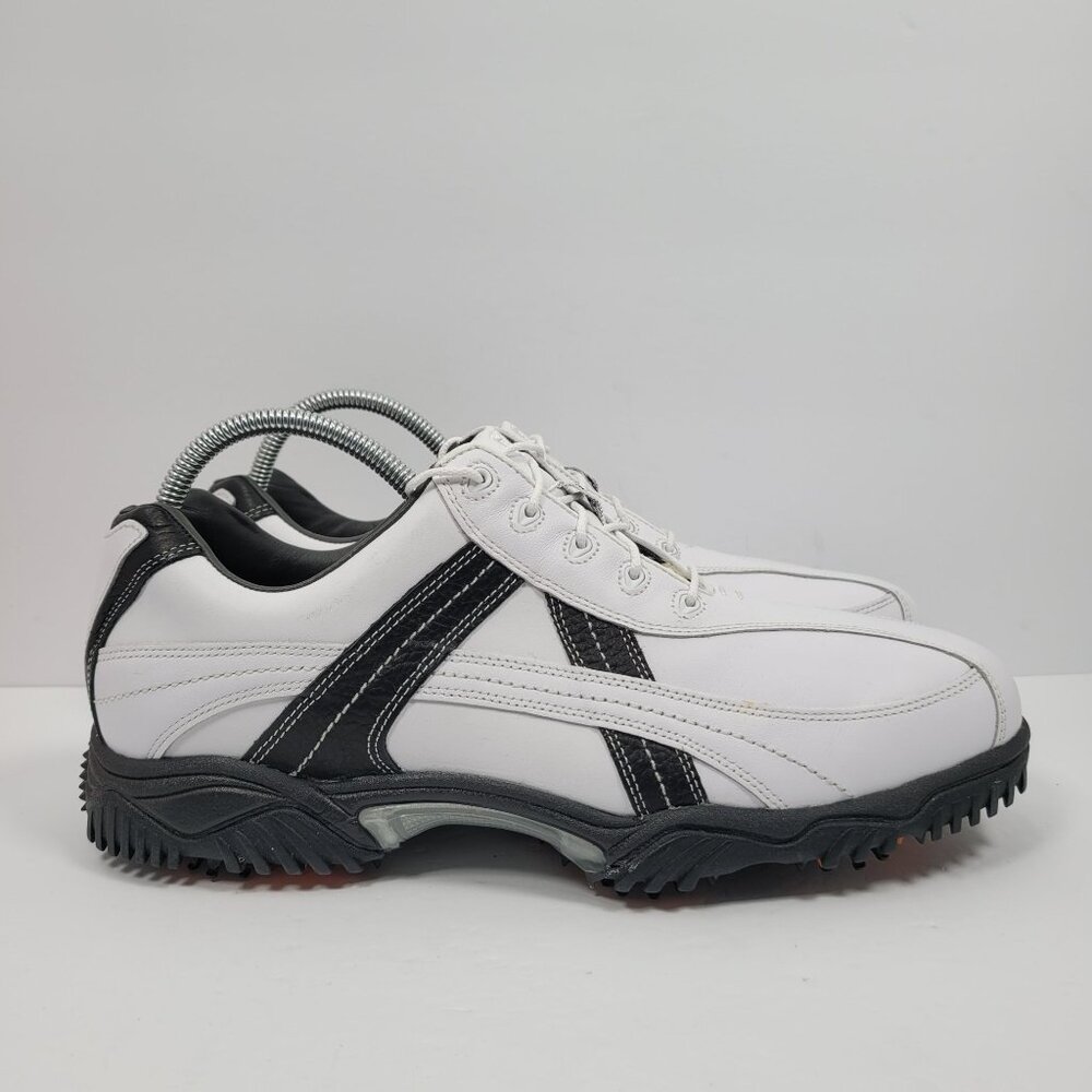 FootJoy Contour Series Men's White Black Spikes Golf Shoes 54051 US Size 11.5M